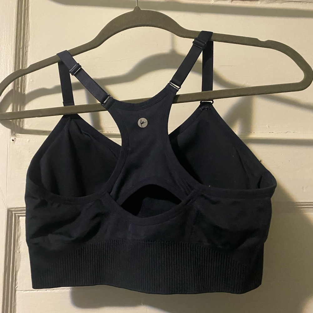 NWOT! 90 Degree By Reflex Navy Blue Sports Bra - Picture 5 of 8